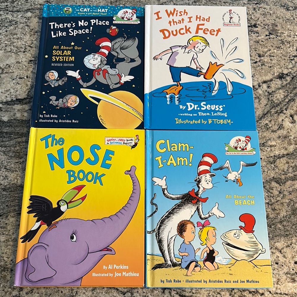 Dr. Seuss Kids Book Set - 4 hardcovers